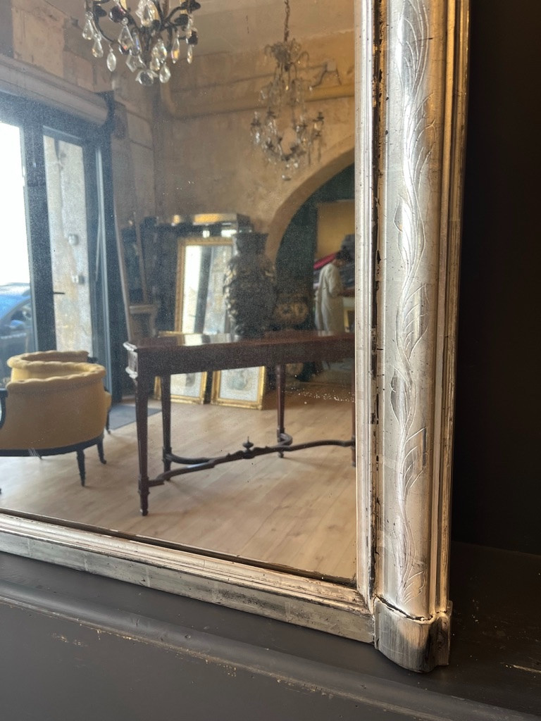 Louis Philippe Silver Mirror 171 X 108 Cm-photo-7