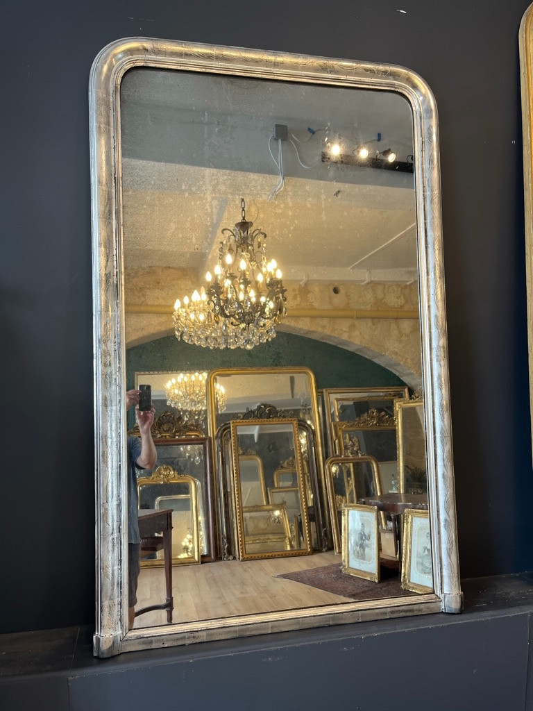 Louis Philippe Silver Mirror 171 X 108 Cm