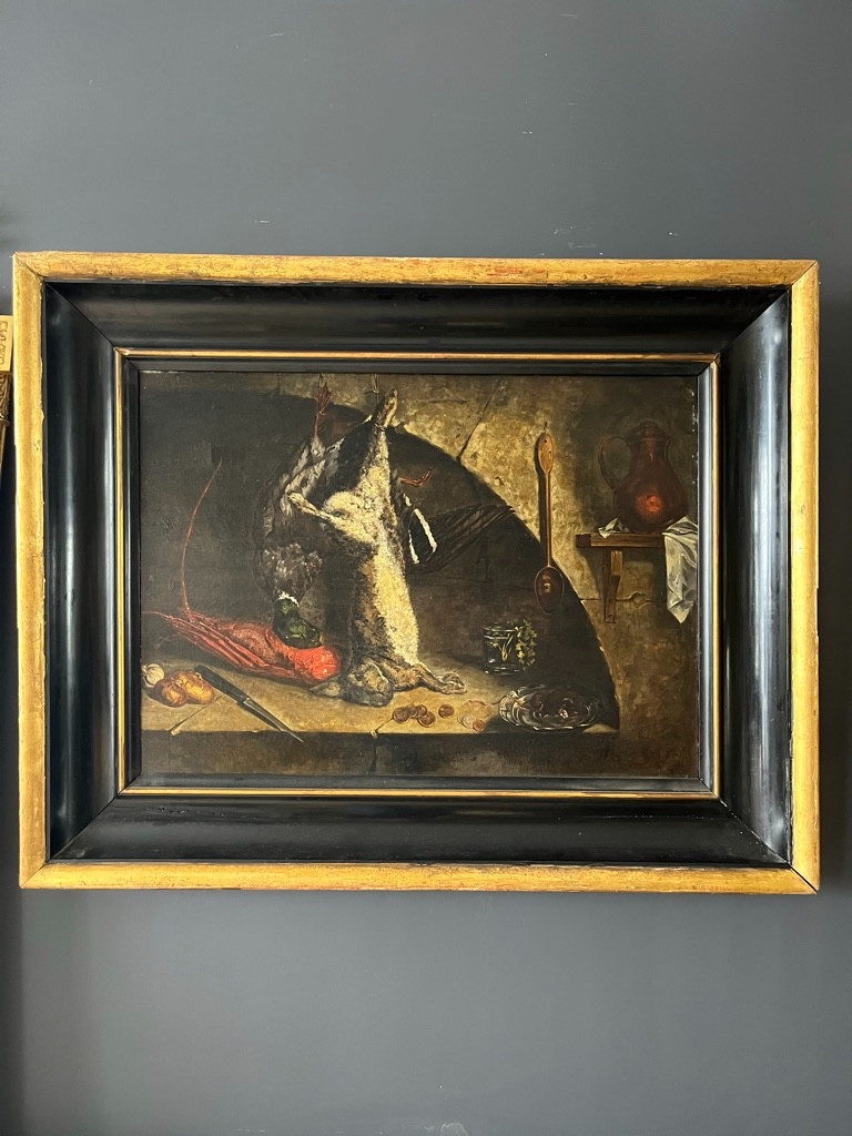 Jules De La Rochenoire (1825_1899): Still Life With Game Hst -photo-8