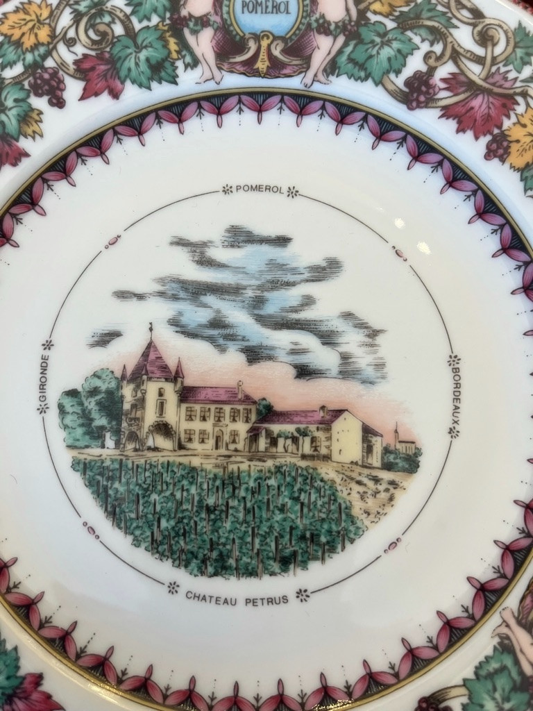 philippe Deshoulières Limoges 12 Assiettes à dessert :les châteaux Bordelais -photo-4