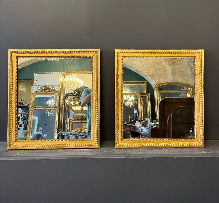 paire de miroirs d'époque Louis XVI