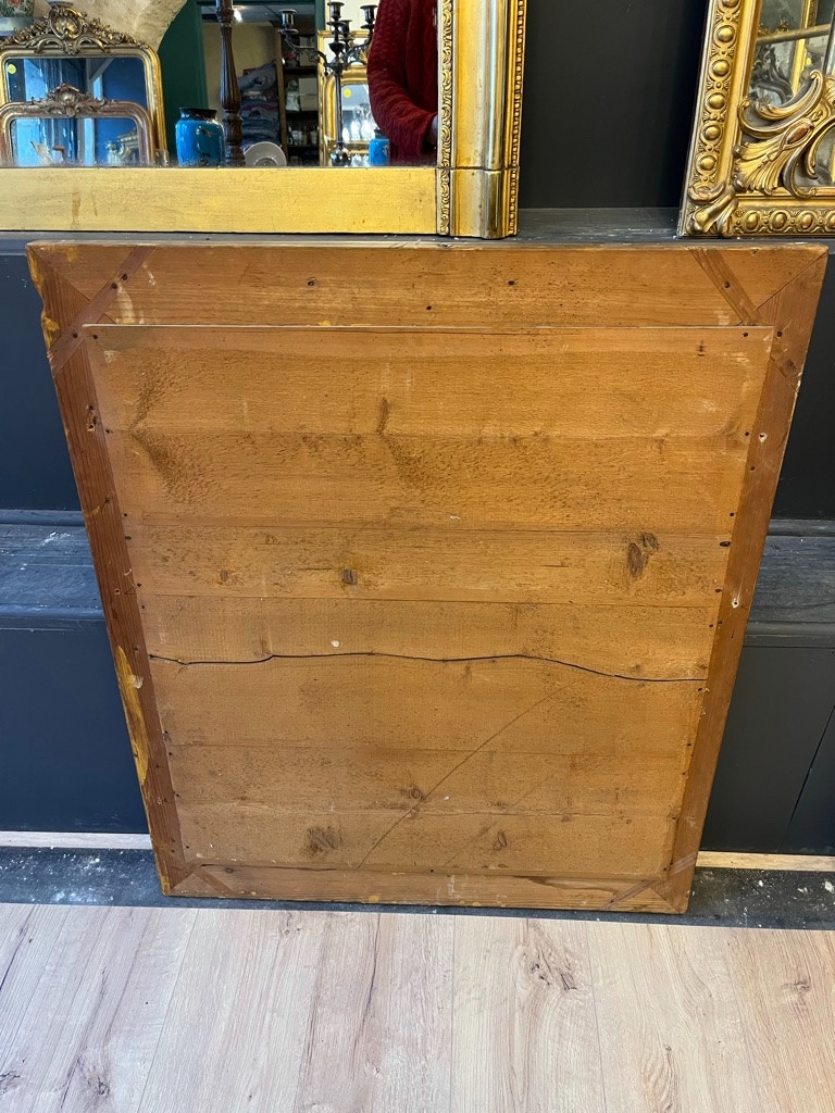 Napoleon III Fireplace Mirror 94 X 79 Cm-photo-1