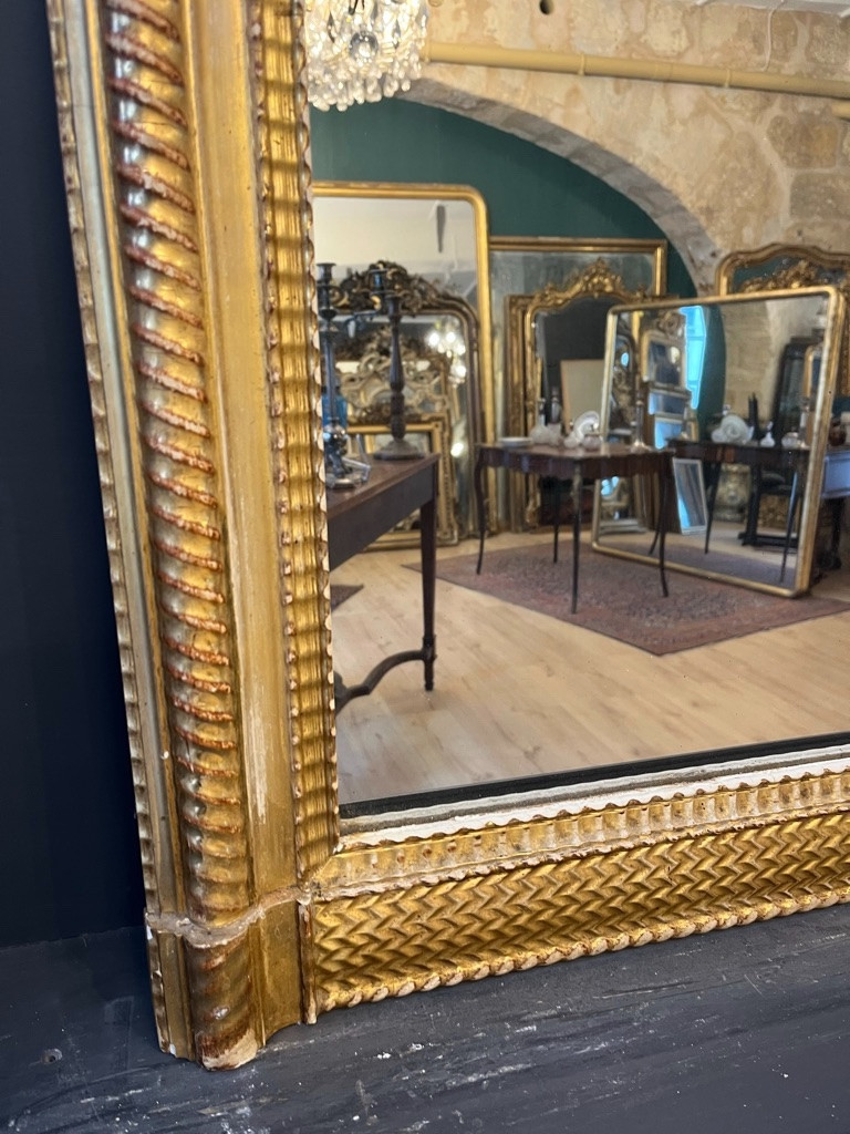Napoleon III Fireplace Mirror 94 X 79 Cm-photo-5