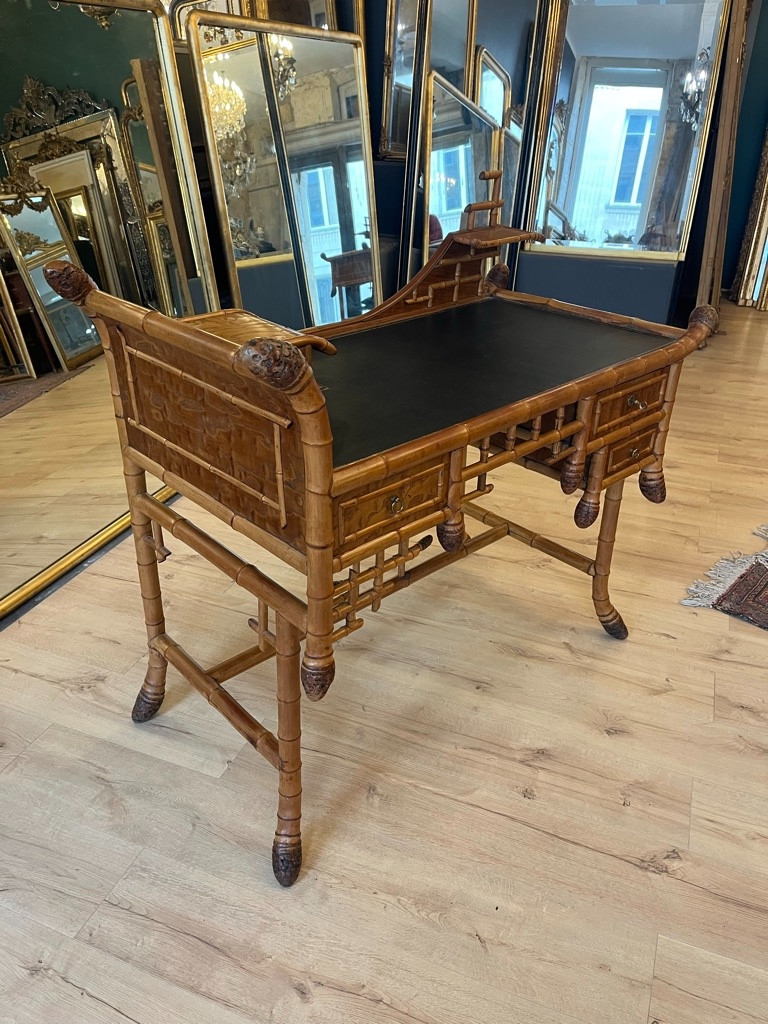 Bamboo Desk Circa 1920 -photo-4