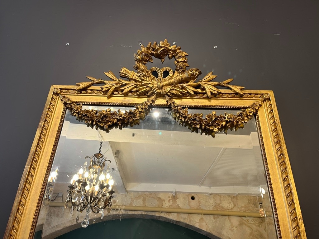 Mirror Circa 1900, Louis XVI Style, 144 X 85 Cm-photo-3