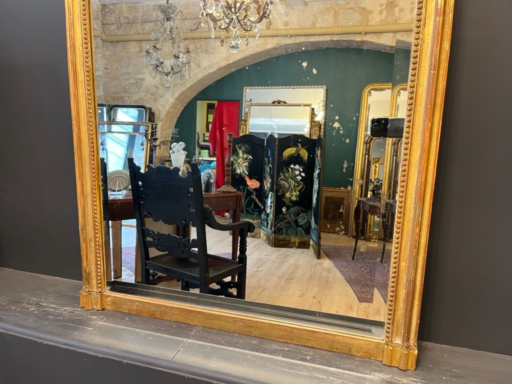 Rococo Style Mirror, 1900s, 120 X 76 Cm-photo-3