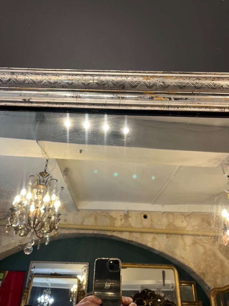 Louis Philippe Silver Mirror 126 X 80 Cm-photo-2