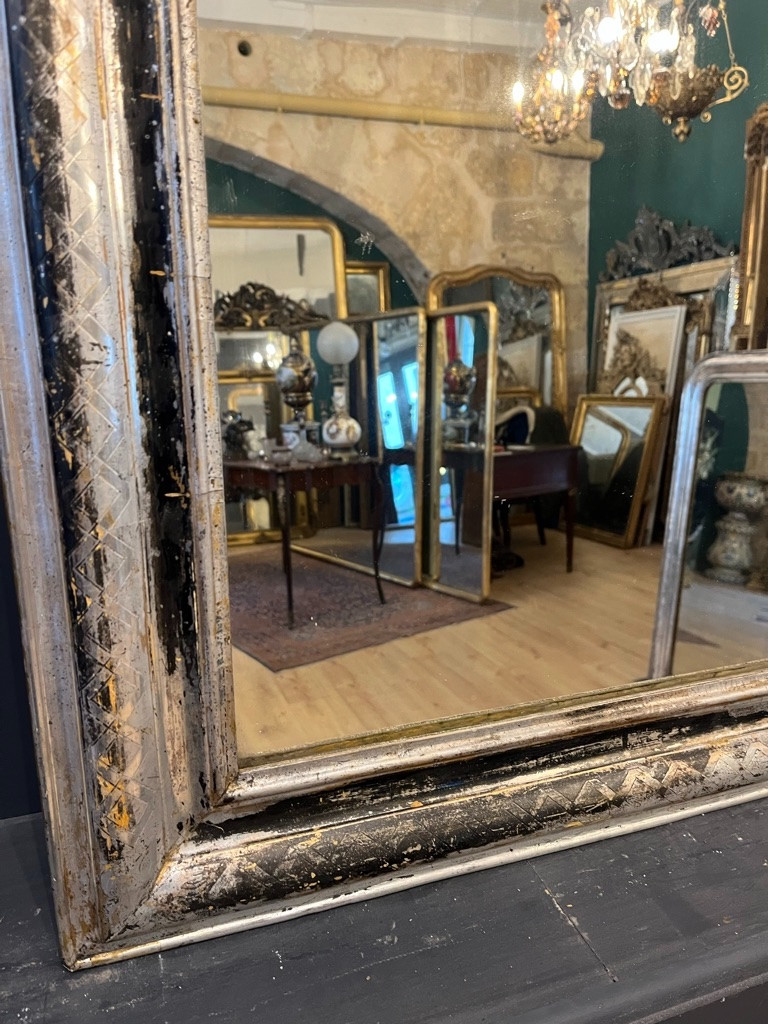 Louis Philippe Silver Mirror 126 X 80 Cm-photo-2