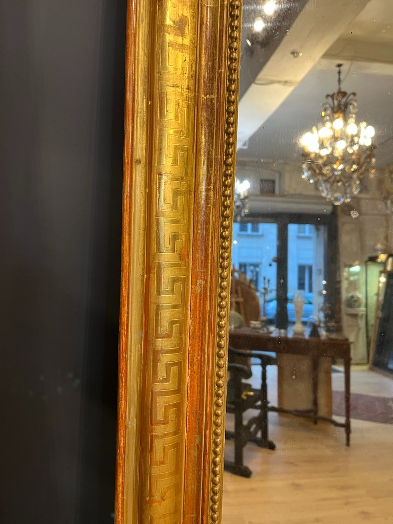 Louis Philippe Mirror With Greek Key Frieze, 118 X 87 Cm-photo-2