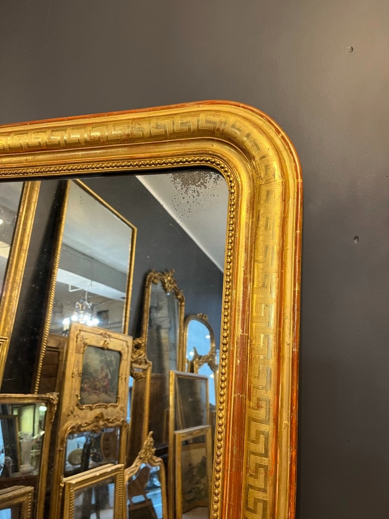 Louis Philippe Mirror With Greek Key Frieze, 118 X 87 Cm-photo-4
