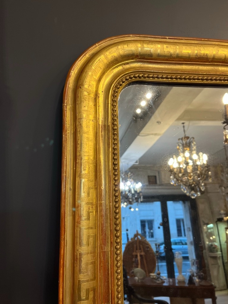 Louis Philippe Mirror With Greek Key Frieze, 118 X 87 Cm-photo-5
