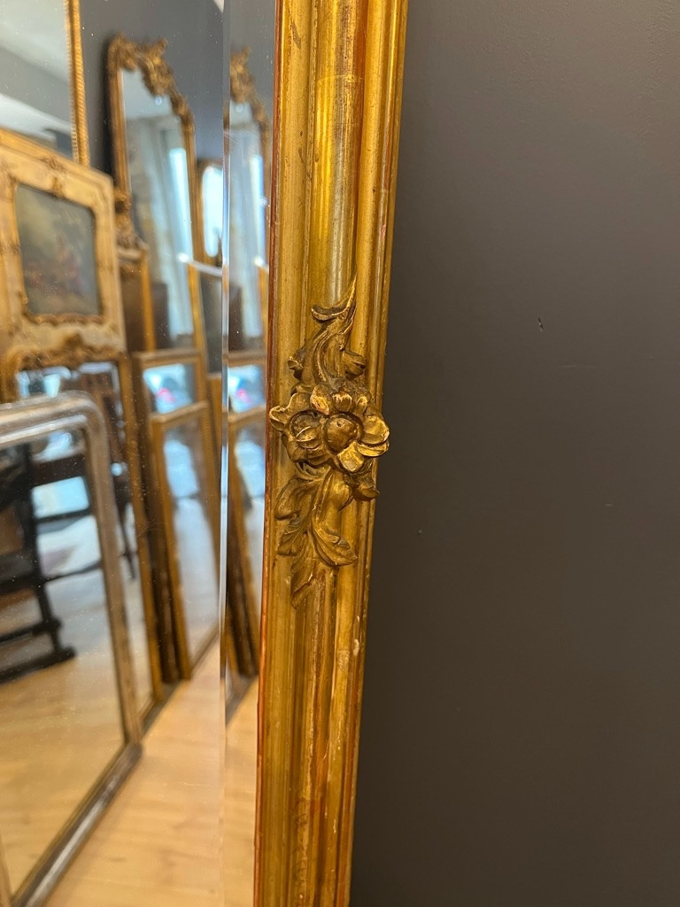 Grand miroir d'entre-deux 1900 214 X 61 CM-photo-3