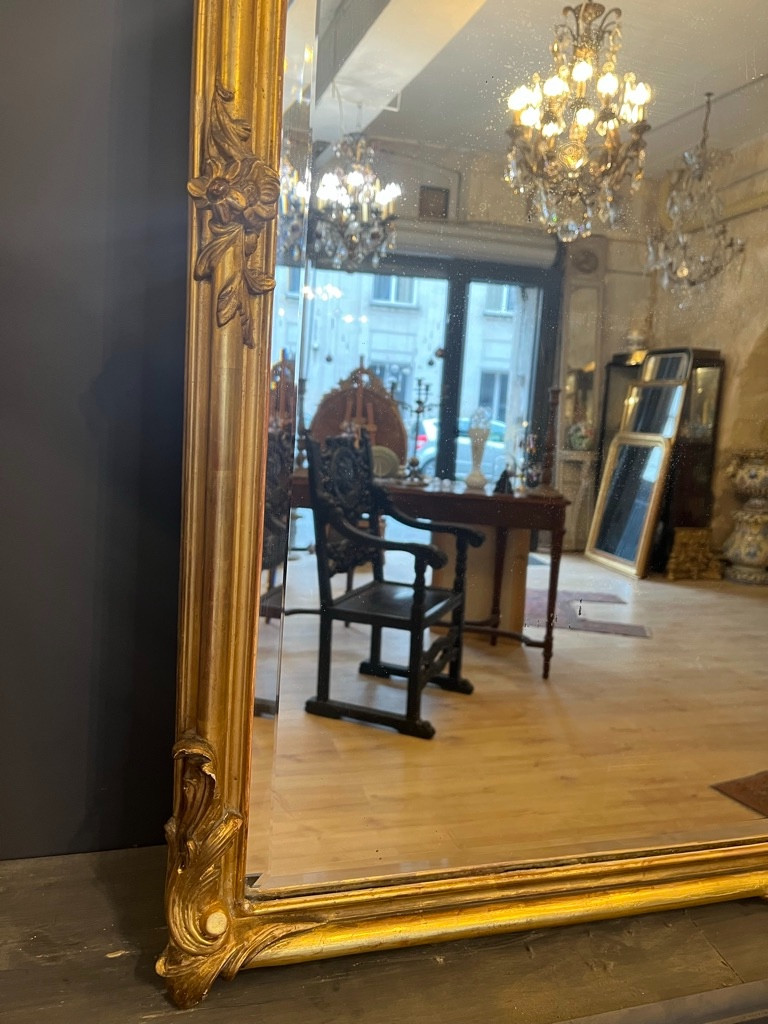 Grand miroir d'entre-deux 1900 214 X 61 CM-photo-6