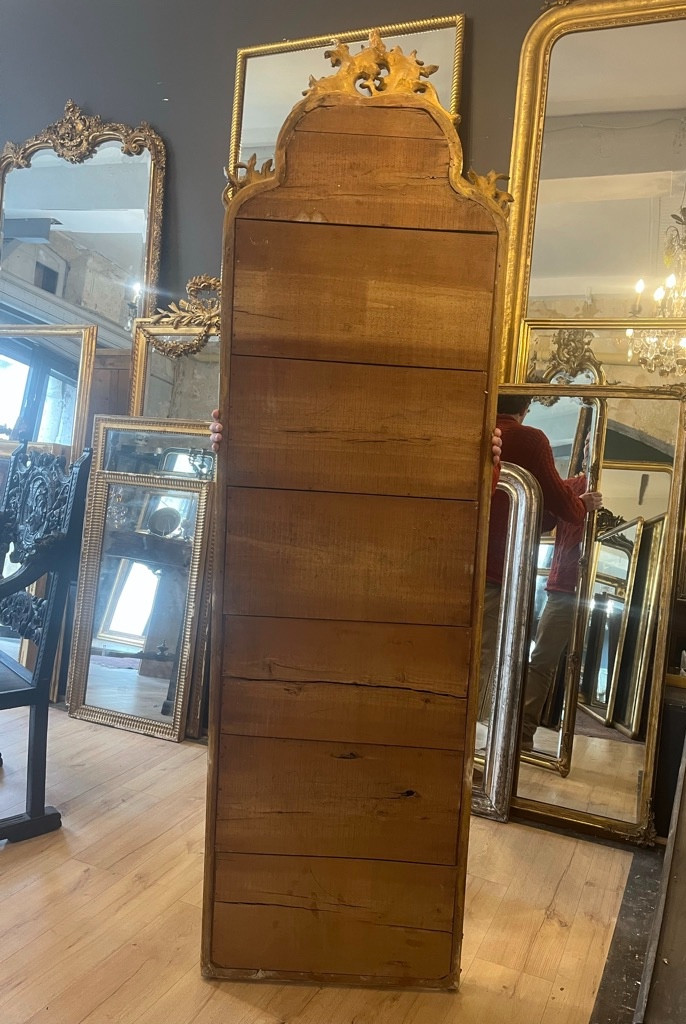 Grand miroir d'entre-deux 1900 214 X 61 CM-photo-8