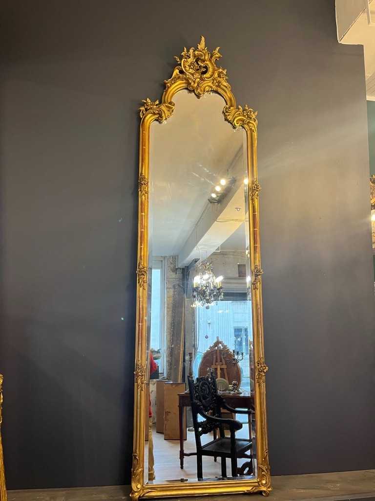 Grand miroir d'entre-deux 1900 214 X 61 CM