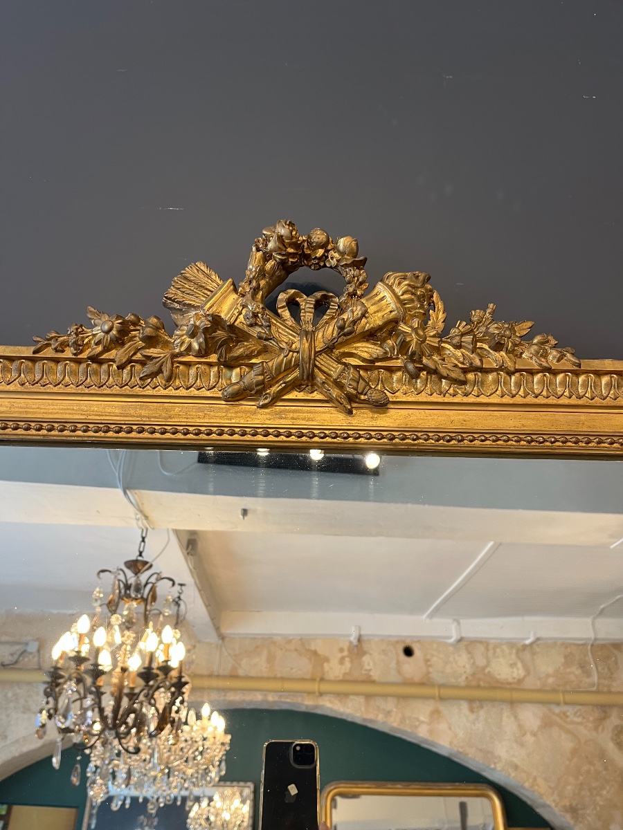 Miroir 1900 style Louis XVI 161 X 102 CM-photo-1