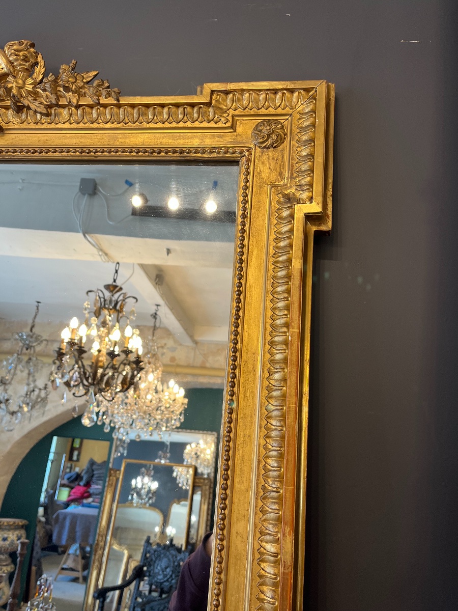 Miroir 1900 style Louis XVI 161 X 102 CM-photo-2