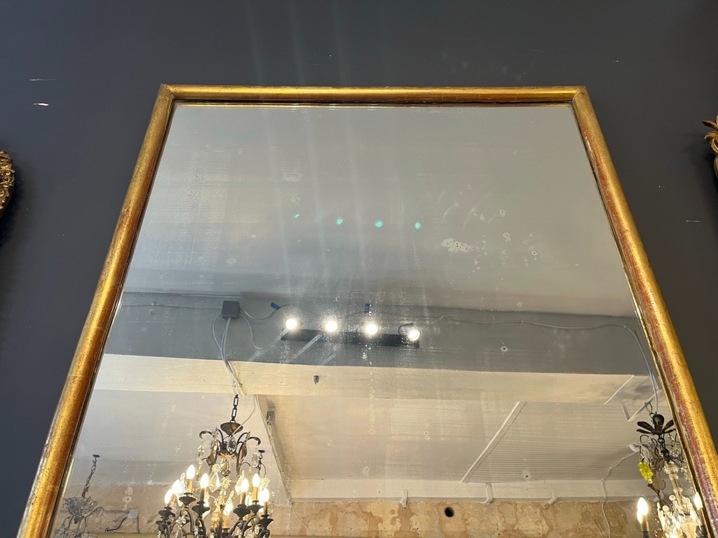 Large 19th Century Bistro Mirror 191 X 93 Cm-photo-3