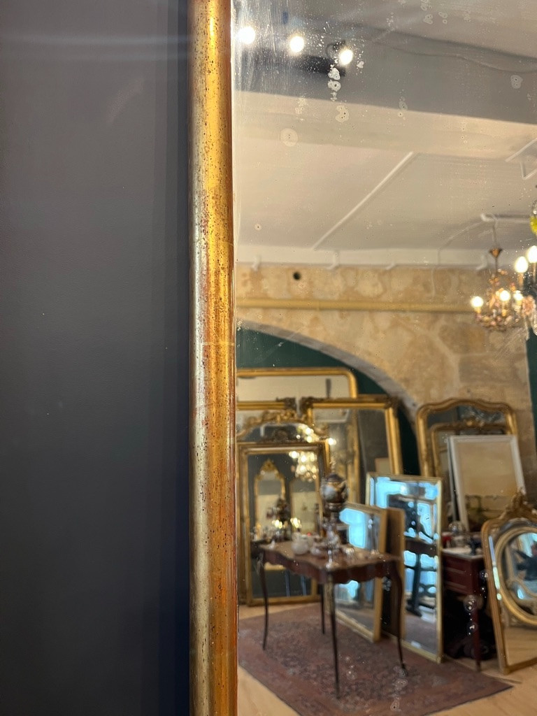 Large 19th Century Bistro Mirror 191 X 93 Cm-photo-2
