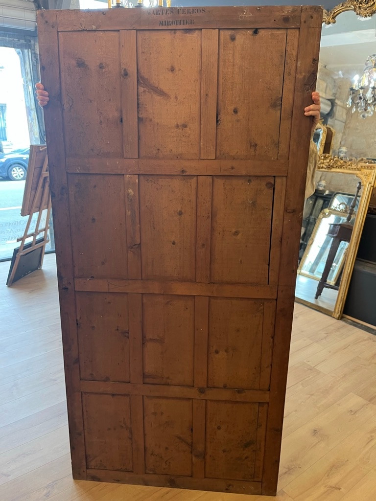Large 19th Century Bistro Mirror 191 X 93 Cm-photo-4