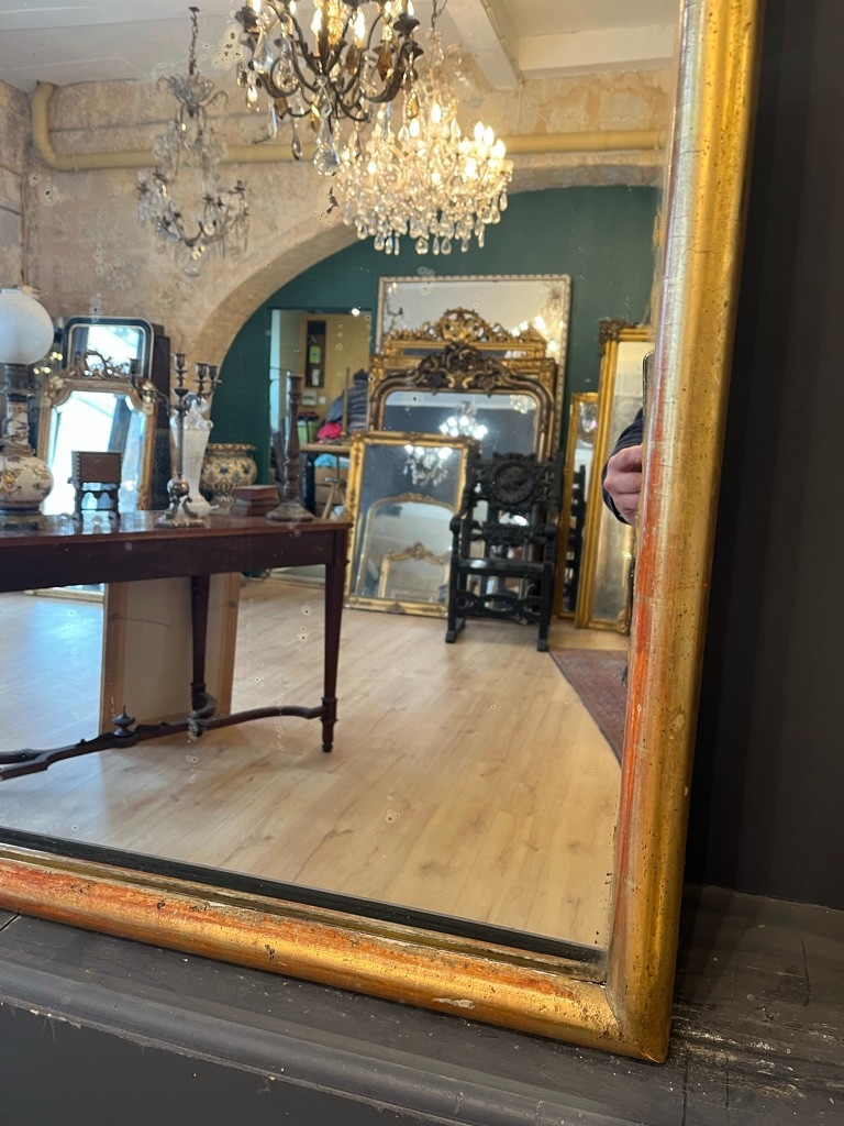 Large 19th Century Bistro Mirror 191 X 93 Cm-photo-6