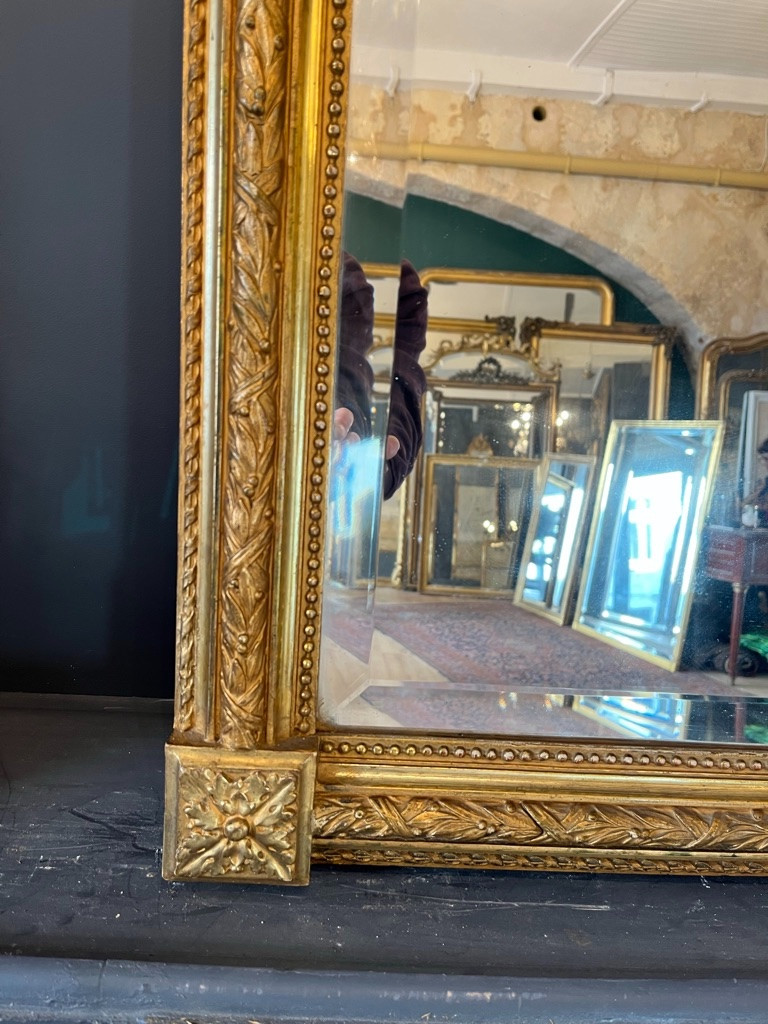 Late 19th Century Louis XVI Style Mirror 161 X 102 Cm-photo-4