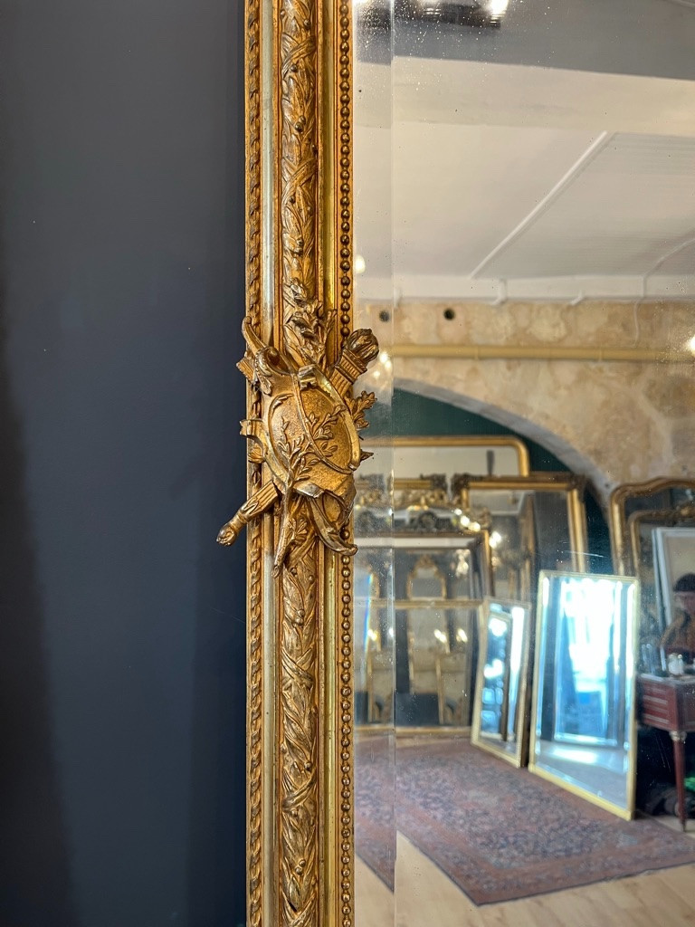Late 19th Century Louis XVI Style Mirror 161 X 102 Cm-photo-6