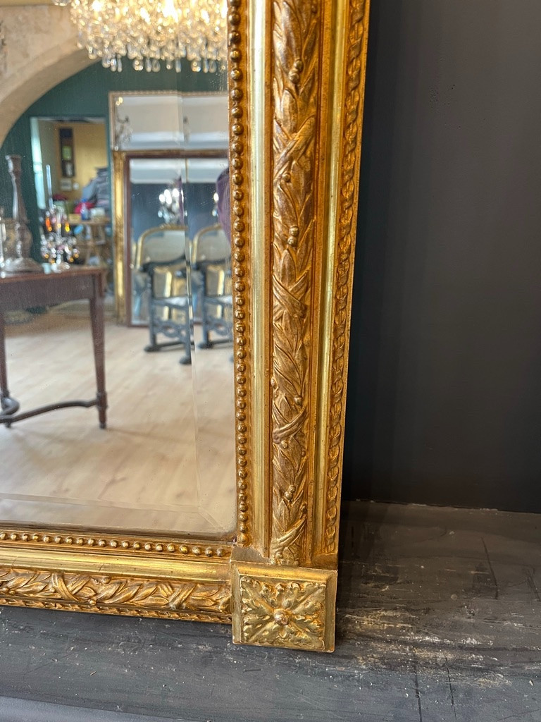 Late 19th Century Louis XVI Style Mirror 161 X 102 Cm-photo-7