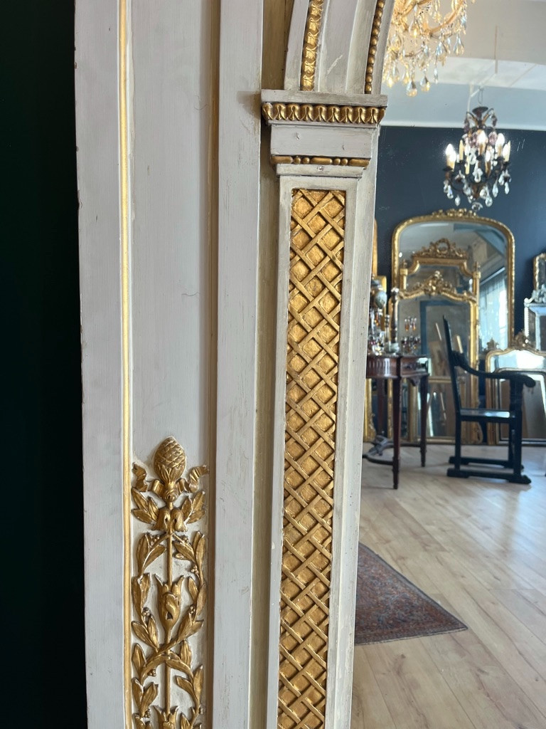 Very Large Woodwork Mirror 1900-photo-2