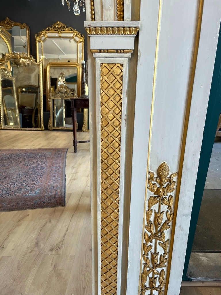 Very Large Woodwork Mirror 1900-photo-4
