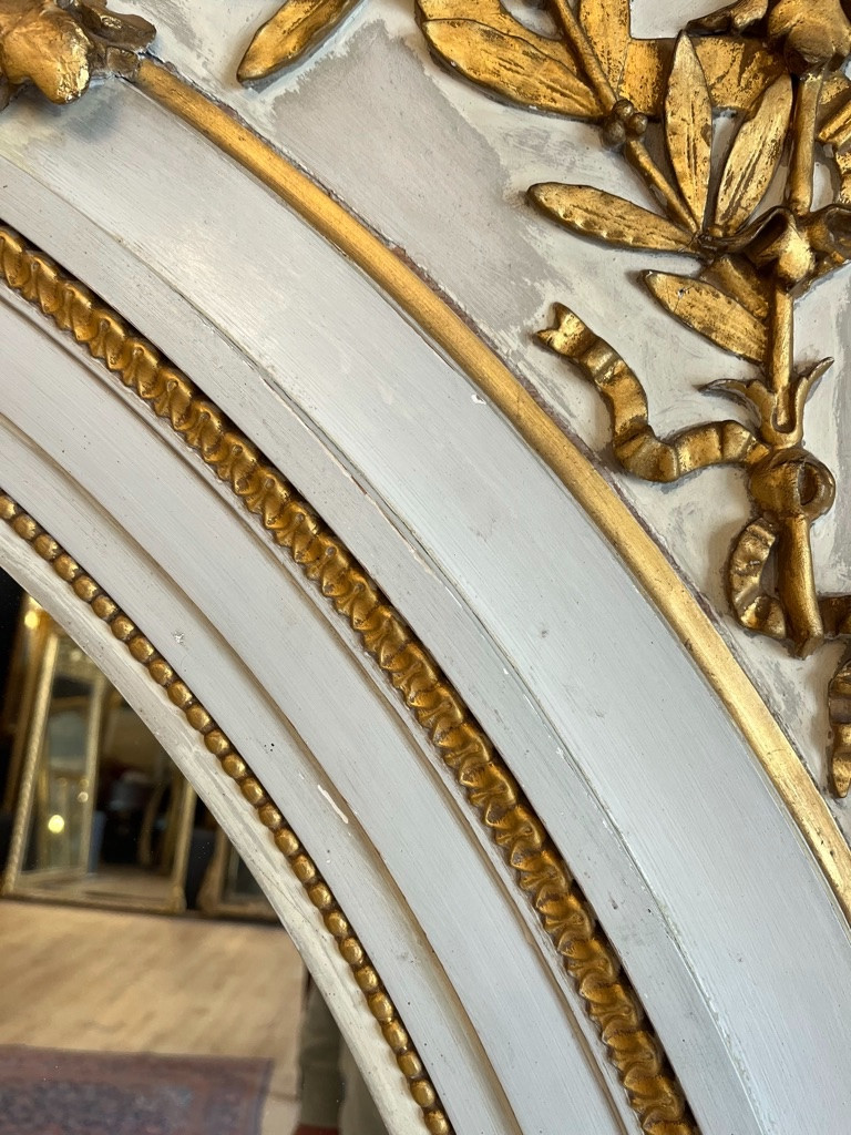 Very Large Woodwork Mirror 1900-photo-5