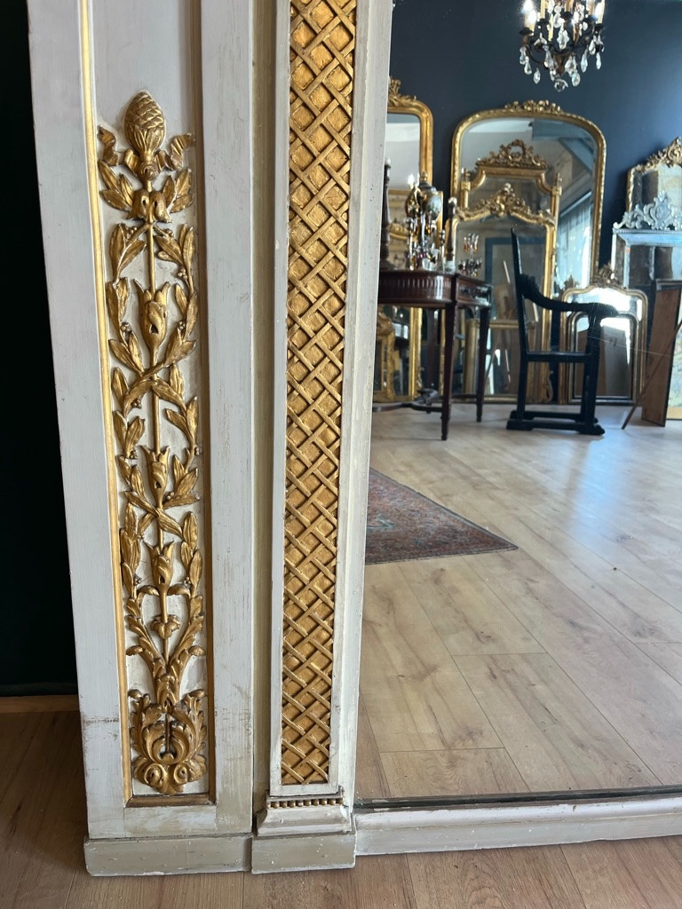 Very Large Woodwork Mirror 1900-photo-6