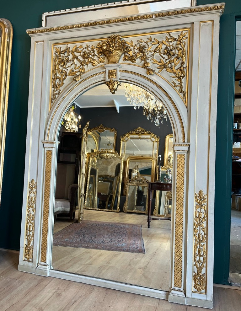 Very Large Woodwork Mirror 1900