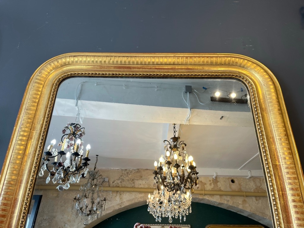 Miroir d'époque Louis Philippe 125 X 91 CM -photo-3