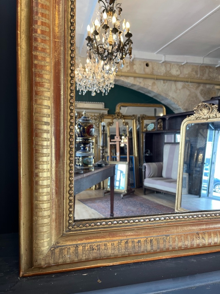 Miroir d'époque Louis Philippe 125 X 91 CM -photo-1