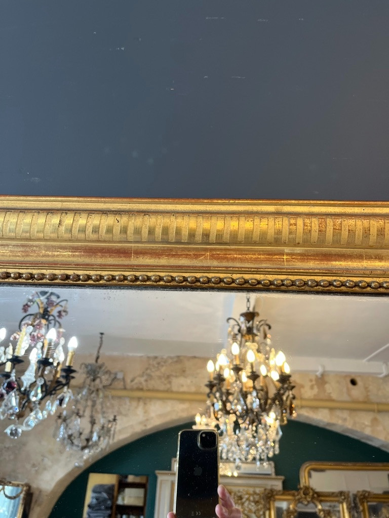 Miroir d'époque Louis Philippe 125 X 91 CM -photo-6