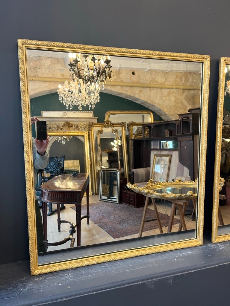 Pair Of Mirrors Circa 1900 -photo-2