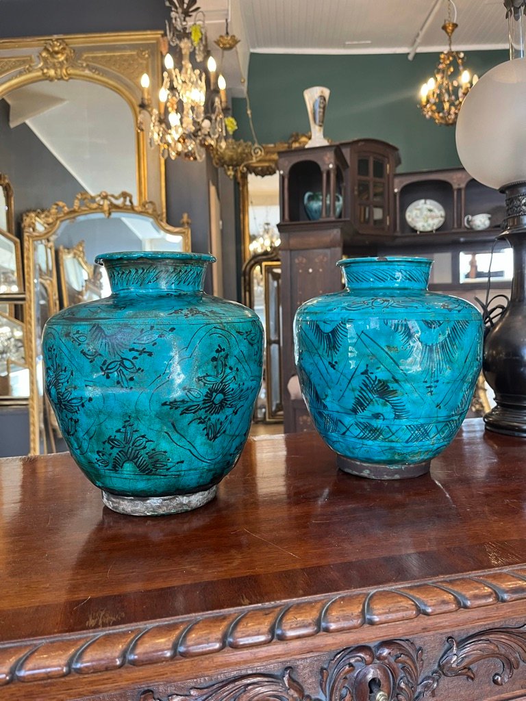 Paire de vases KADJAR anciens