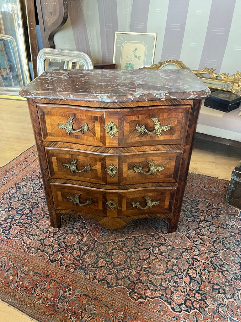 Regency-style Chest Of Drawers, Stamped "g Schwingkens"