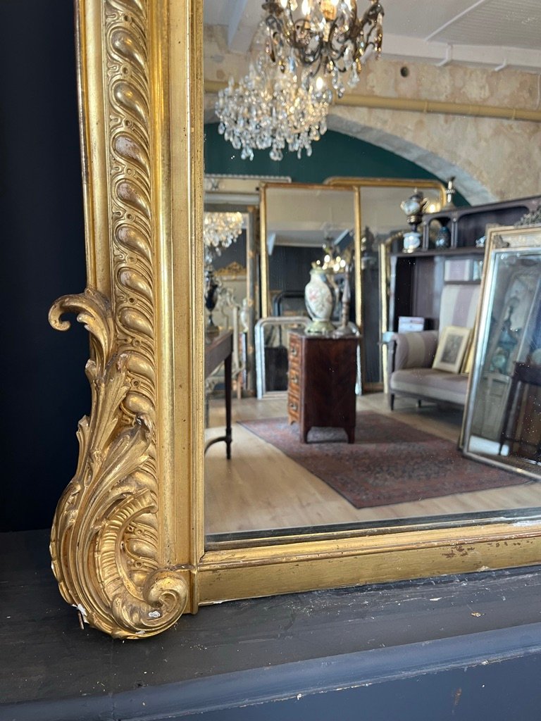 Napoleon III-style Rocaille Mirror, 162 X 108 Cm-photo-1