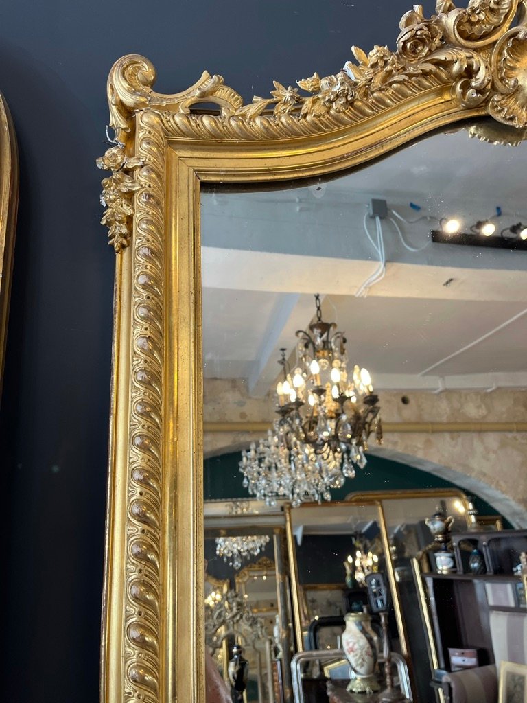 Napoleon III-style Rocaille Mirror, 162 X 108 Cm-photo-2