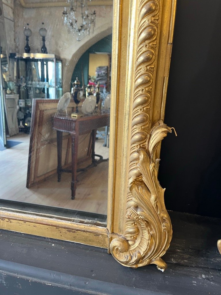 Napoleon III-style Rocaille Mirror, 162 X 108 Cm-photo-5
