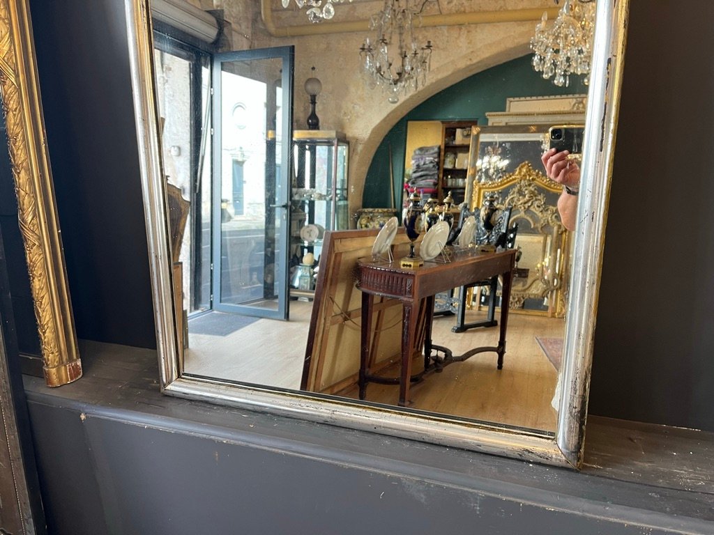 Silver Bistro Mirror, 141 X 76 Cm -photo-3