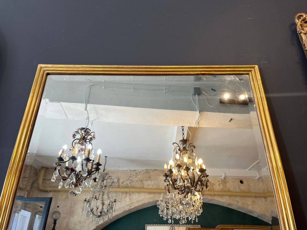 1930s Gilded Mirror, 126 X 87 Cm-photo-1
