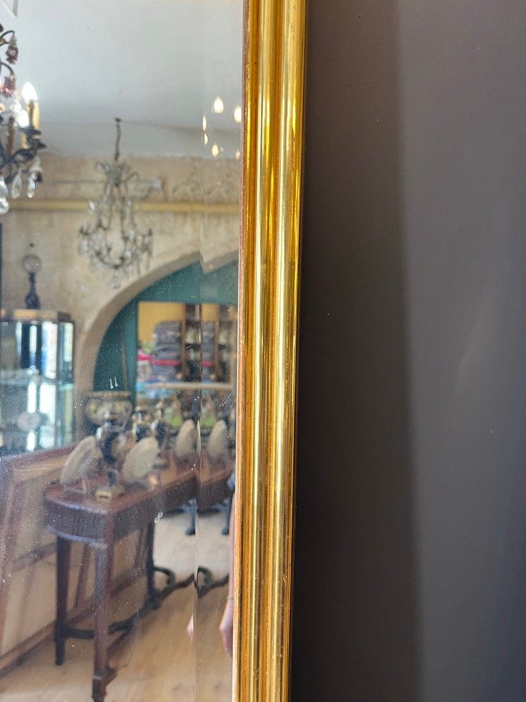 1930s Gilded Mirror, 126 X 87 Cm-photo-2