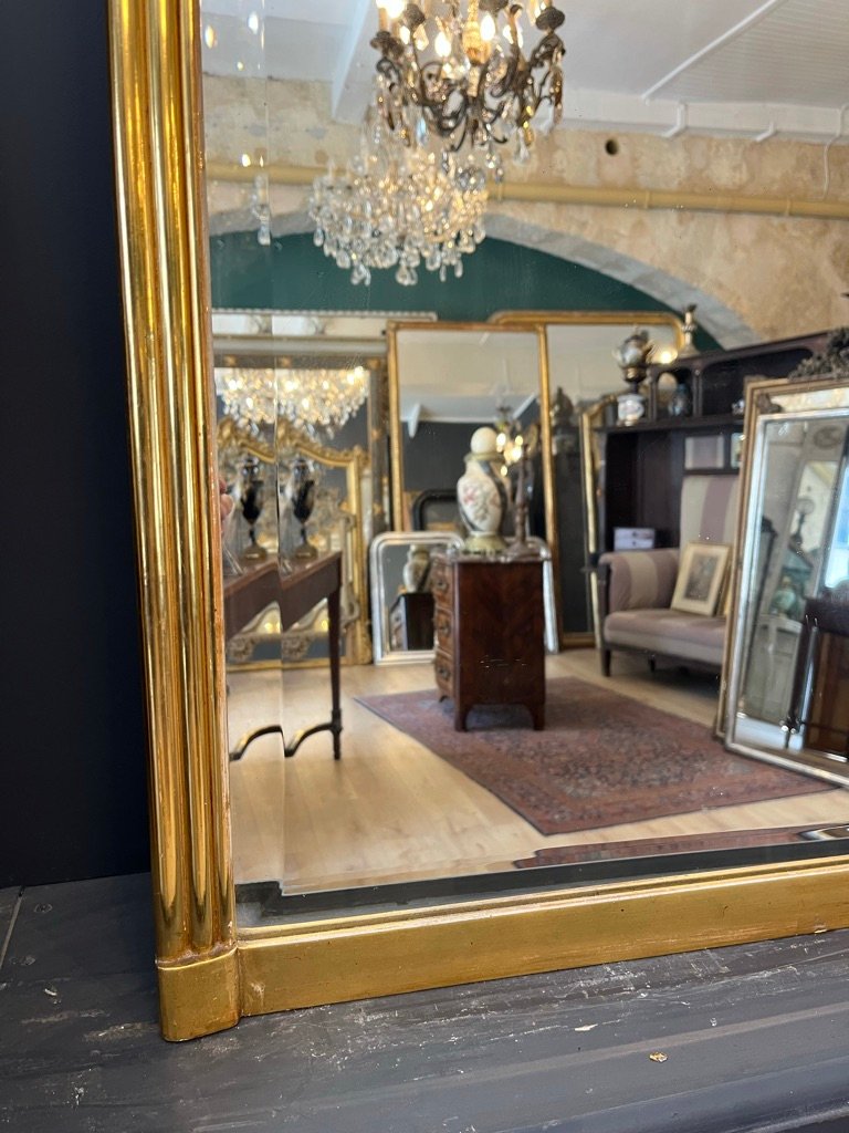 1930s Gilded Mirror, 126 X 87 Cm-photo-5