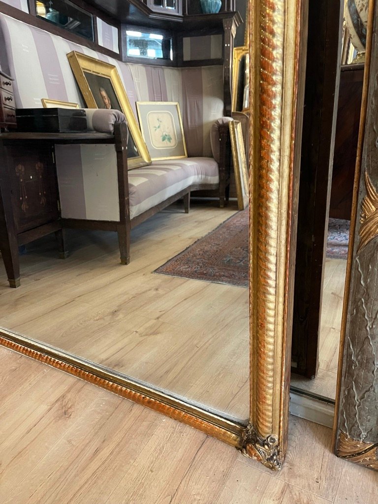 Très grand miroir Napoléon III 227 X 114 CM-photo-1