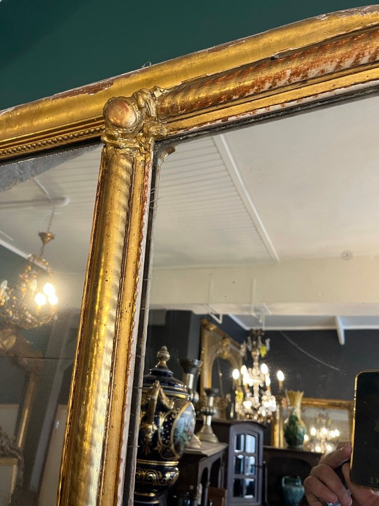 Très grand miroir Napoléon III 227 X 114 CM-photo-4
