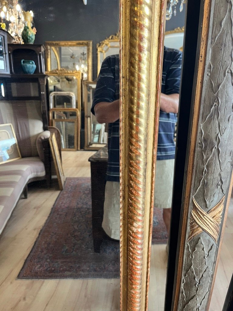Très grand miroir Napoléon III 227 X 114 CM-photo-8