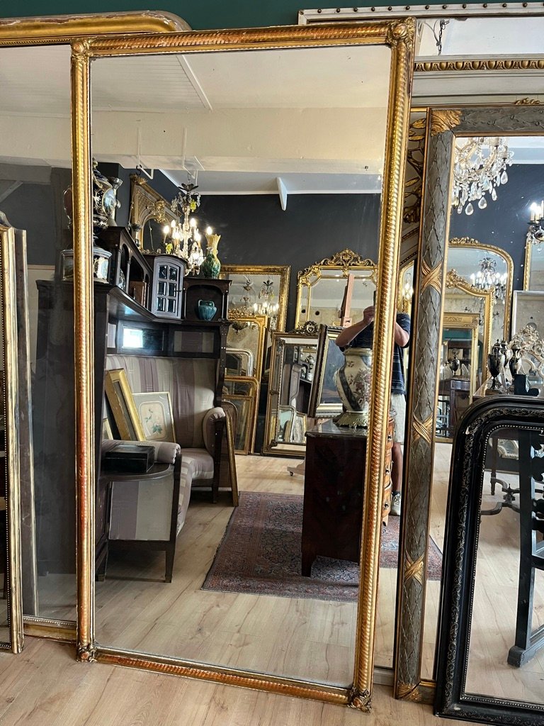 Très grand miroir Napoléon III 227 X 114 CM